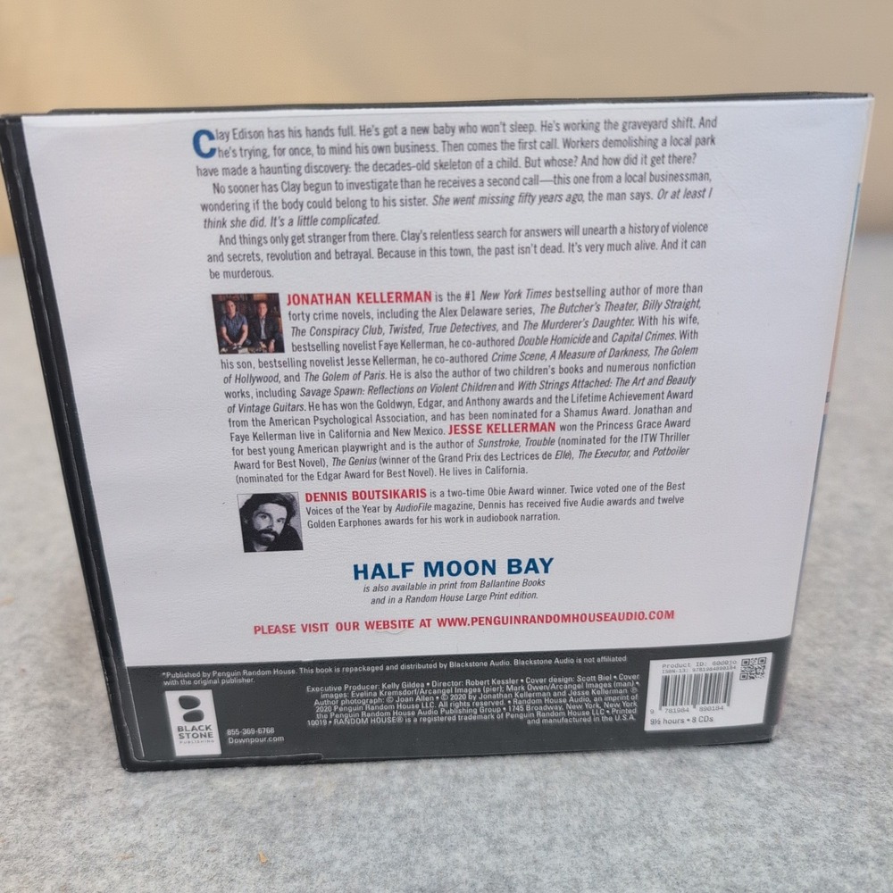 Half Moon Bay Jonathan Jesse Kellerman Audio CD Book Unabridged Dennis - Picture 2 of 2
